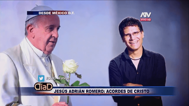 JESUS ADRIAN ROMERO APOYA LA IGLESIA CATÓLICA